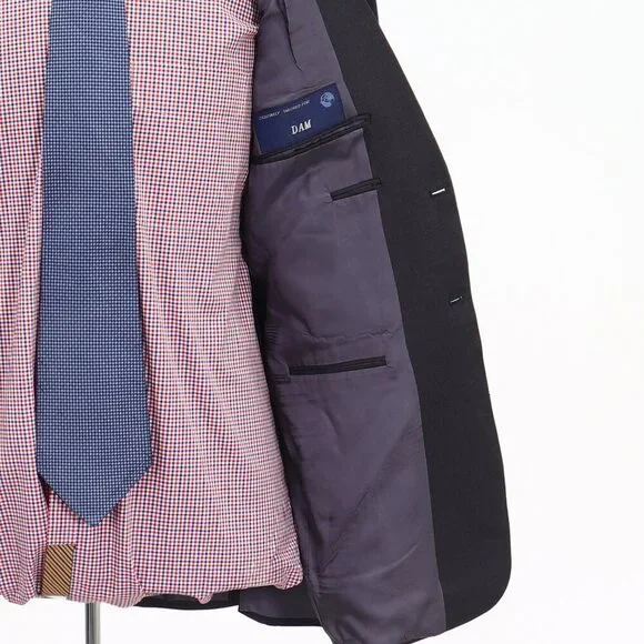 Tom James 38R Gray Solid 2-Button Sport Coat Blazer Jacket G656